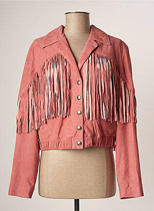 Geacă roz ROSE GARDEN femeie