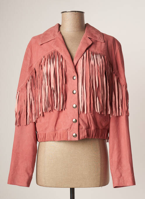 Geacă roz ROSE GARDEN femeie