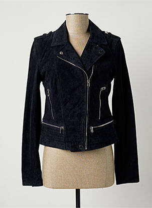 Geacă din piele albastru ROSE GARDEN femeie