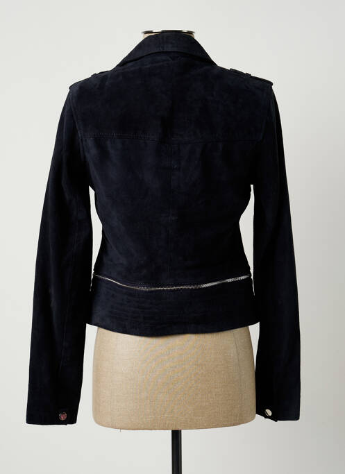 Geacă din piele albastru ROSE GARDEN femeie