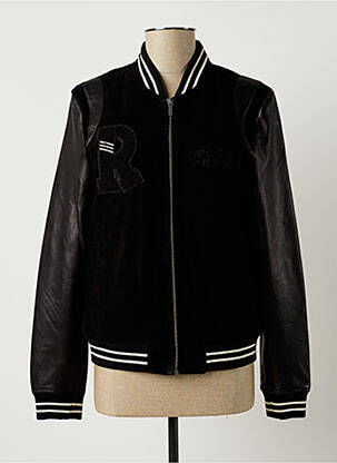 Geacă din piele negru ROSE GARDEN femeie