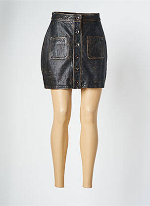 Fustă scurtă maro ROSE GARDEN femeie