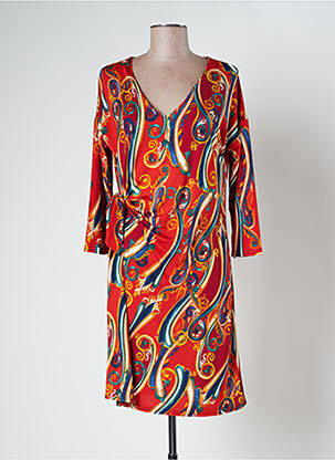 Rochie midi portocaliu LE SINGE DE JULIE femeie