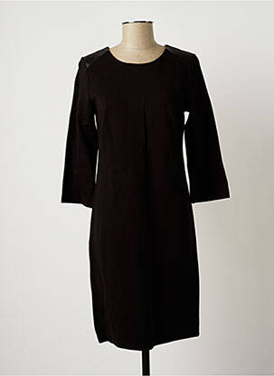 Rochie midi mâneci 3/4 mâneci 3/4 negru C'EST BEAU LA VIE femeie