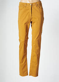 Pantalon slim elasticitate mărime normală galben COUTURIST femme