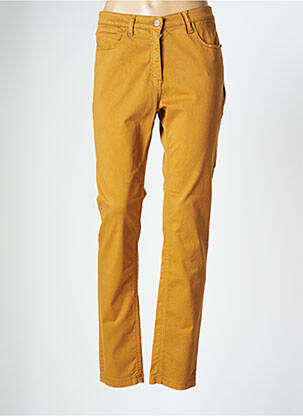 Pantalon slim galben COUTURIST femeie