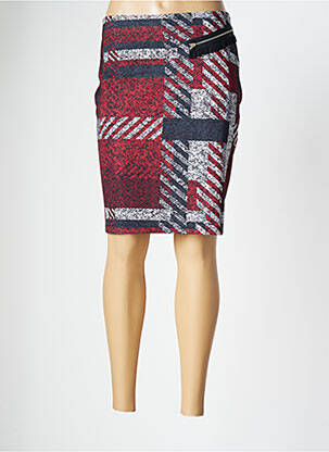 Fustă midi roșu MALOKA femeie