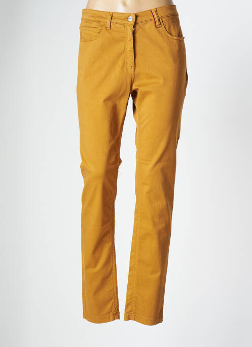 Pantalon slim galben COUTURIST femeie