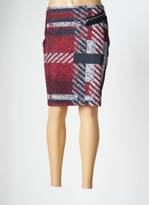 Fustă midi roșu MALOKA femeie