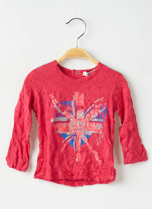 Tricou roșu 3 POMMES fată