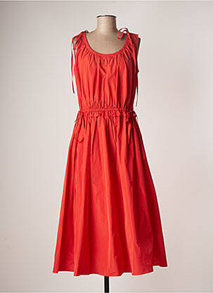 Rochie lungă portocaliu KENZO femeie