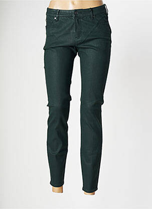 Pantalon slim broderie cu nituri mărime normală verde ARMANI femeie
