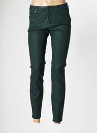 Pantalon slim broderie cu nituri mărime normală verde ARMANI femme