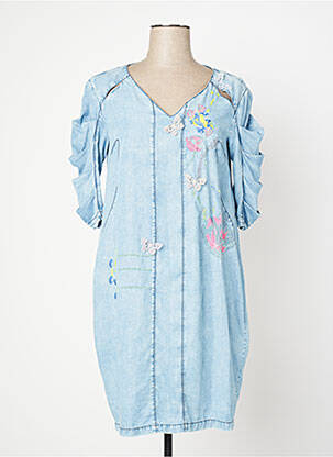 Rochie midi albastru ELISA CAVALETTI femeie