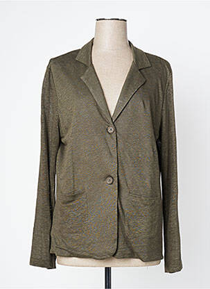 Vestă cu mâneci lungi verde LAUREN VIDAL femeie