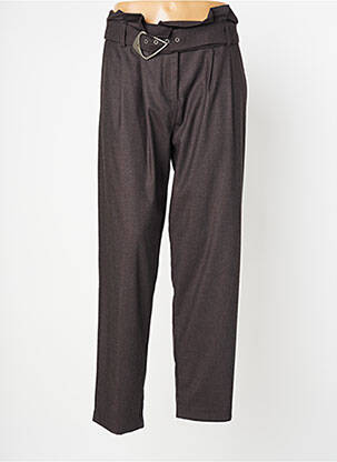 Pantalon drept gri MORGAN femeie