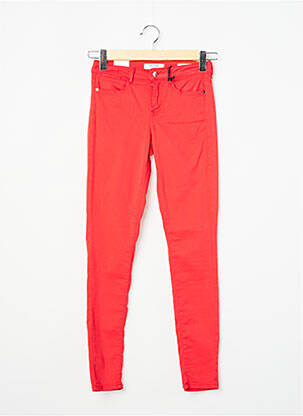 Pantalon slim roșu GUESS femeie