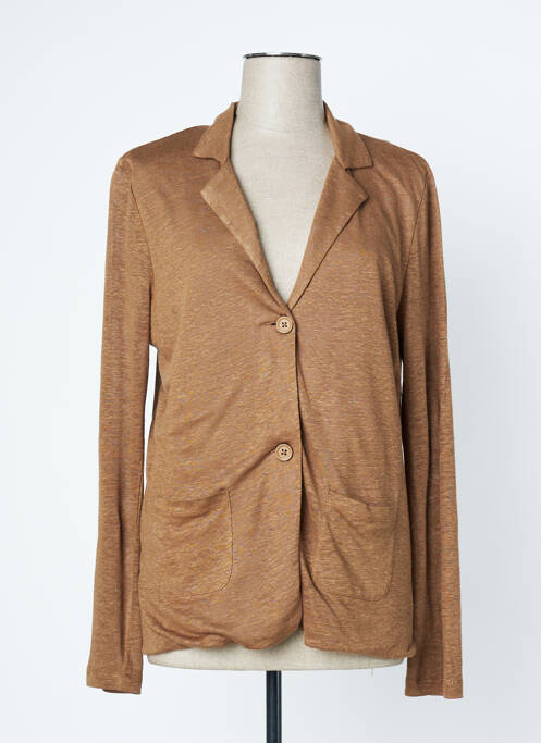 Vestă cu mâneci lungi maro LAUREN VIDAL femeie