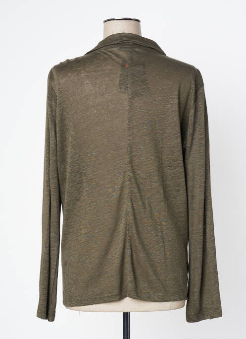 Vestă cu mâneci lungi verde LAUREN VIDAL femeie