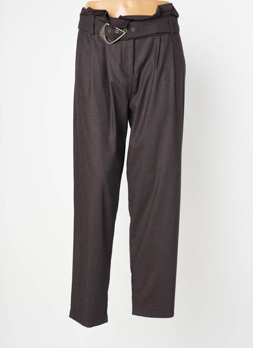 Pantalon drept gri MORGAN femeie