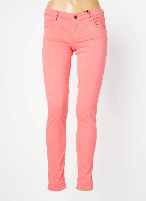 Pantalon slim roz GUESS femeie
