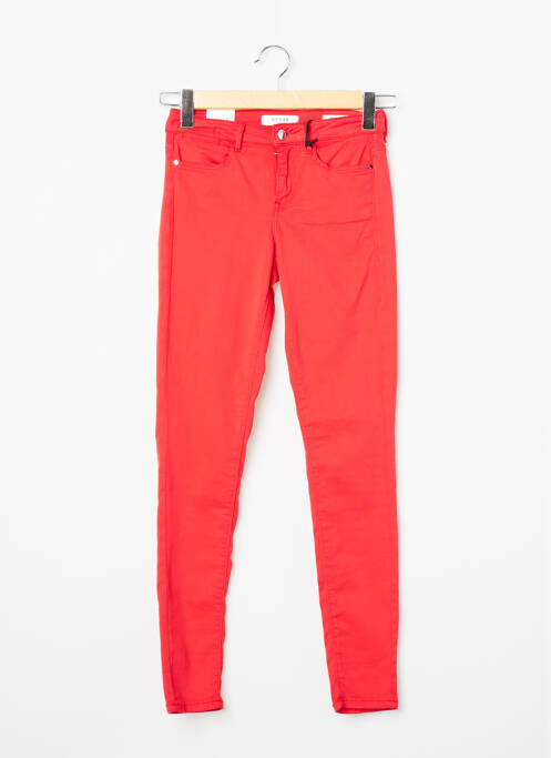 Pantalon slim roșu GUESS femeie