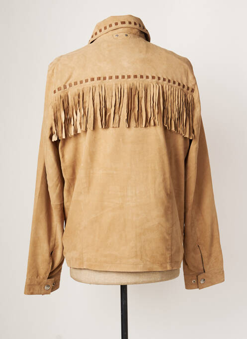 Geacă din piele bej DAYTONA bărbat