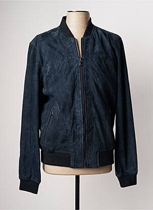 Geacă din piele albastru DAYTONA bărbat