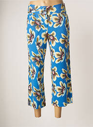 Pantalon 7/8 țesătură poplin mărime normală albastru ZILCH femme