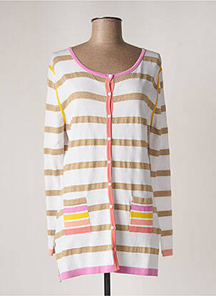 Vestă cu mâneci lungi alb ANANKE femeie