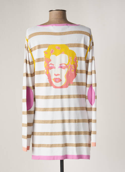 Vestă cu mâneci lungi alb ANANKE femeie