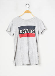 Tricou imprimeu fantezie mâneci scurte gri LEVI'S femeie