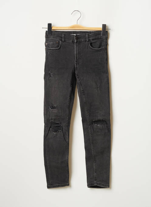 Blugi cu croială slim gri SANS MARQUE fată