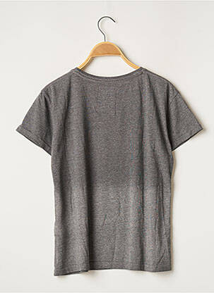 Tricou croială dreaptă mâneci scurte gri SUPERDRY femeie