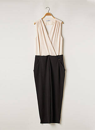 Salopetă-pantalon țesătură crep fără mâneci negru RINASCIMENTO femme