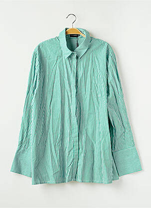 Cămașă țesătură poplin mâneci lungi verde PRETTY LITTLE THING femeie