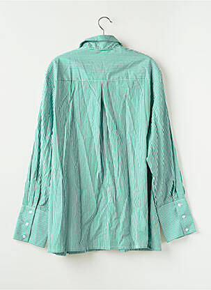 Cămașă țesătură poplin mâneci lungi verde PRETTY LITTLE THING femeie