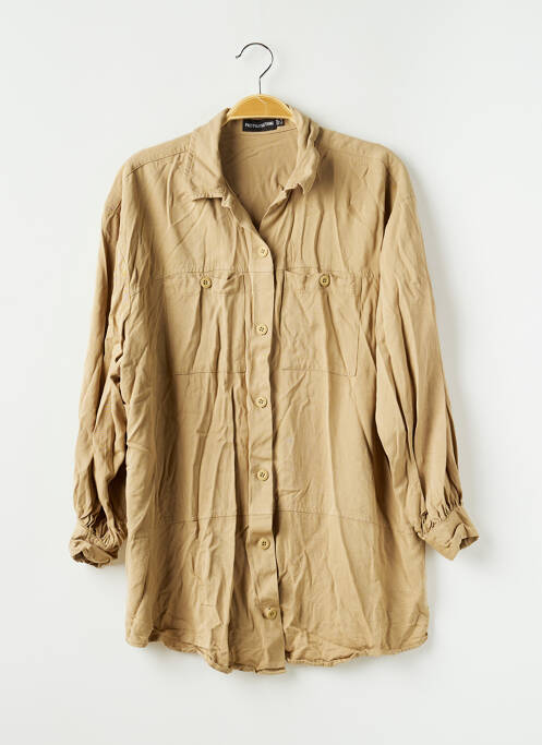 Cămașă bej PRETTY LITTLE THING femeie