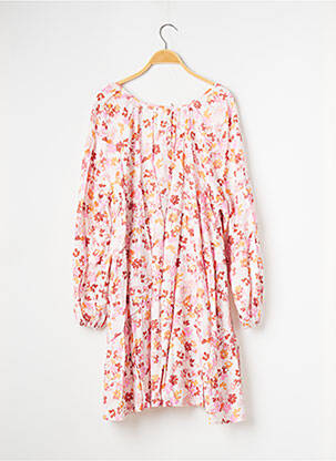 Rochie midi imprimeu floral mâneci lungi roz H&M femeie