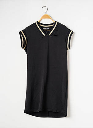 Rochie scurtă mâneci scurte mâneci scurte negru OLYMPIQUE LYONNAIS femeie