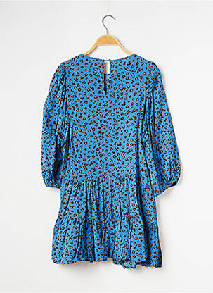 Rochie scurtă mâneci 3/4 mâneci 3/4 albastru ZARA femeie