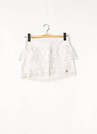 Fustă mini talie elastică alb HOLLISTER femme