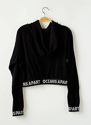 Hanorac cu glugă  mâneci lungi negru OCEANS APART femeie