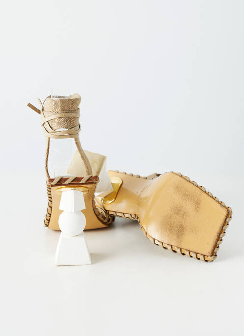 Sandale/Pantofi decupați bej JACQUEMUS femeie