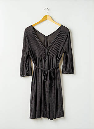 Rochie scurtă mâneci 3/4 mâneci 3/4 gri SANS MARQUE femeie