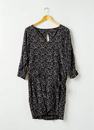 Rochie midi mâneci 3/4 mâneci 3/4 negru COMPTOIR DES COTONNIERS femme