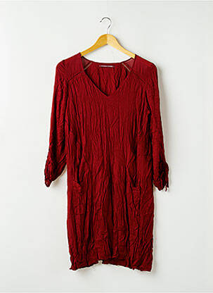 Rochie midi croială fluidă mâneci lungi roșu COMPTOIR DES COTONNIERS femeie