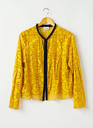 Jachete casual guler rotund galben BELAIR femeie
