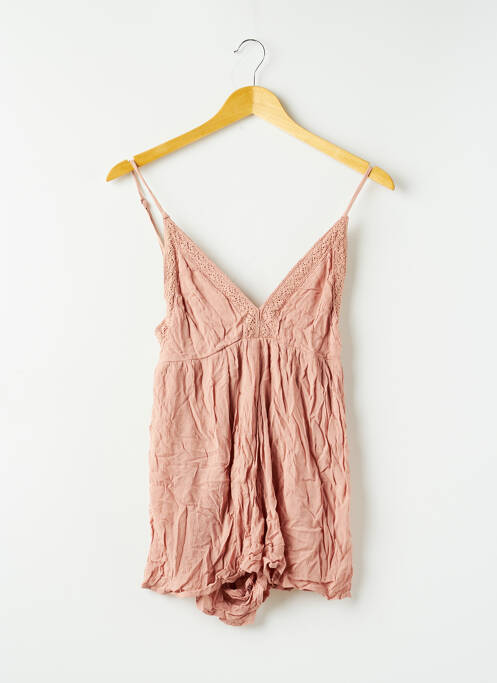 Salopetă scurtă roz PULL & BEAR femeie