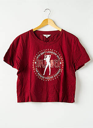 Tricou roșu TOMMY HILFIGER X GIGI HADID femeie